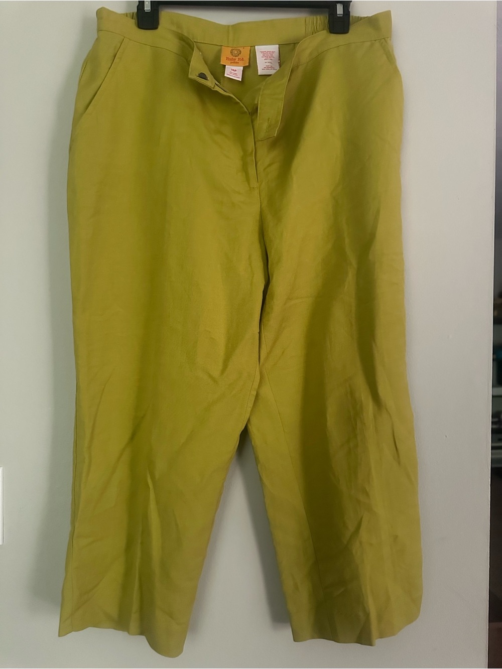 Ruby Rd. Petite Lime Green
Elastic Waist Casual Pants Size
14P